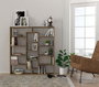 Hanah Home Estantería Escandinava Walnut, Tablero de Partículas Melamina, Nogal, 125x135.7x22cm